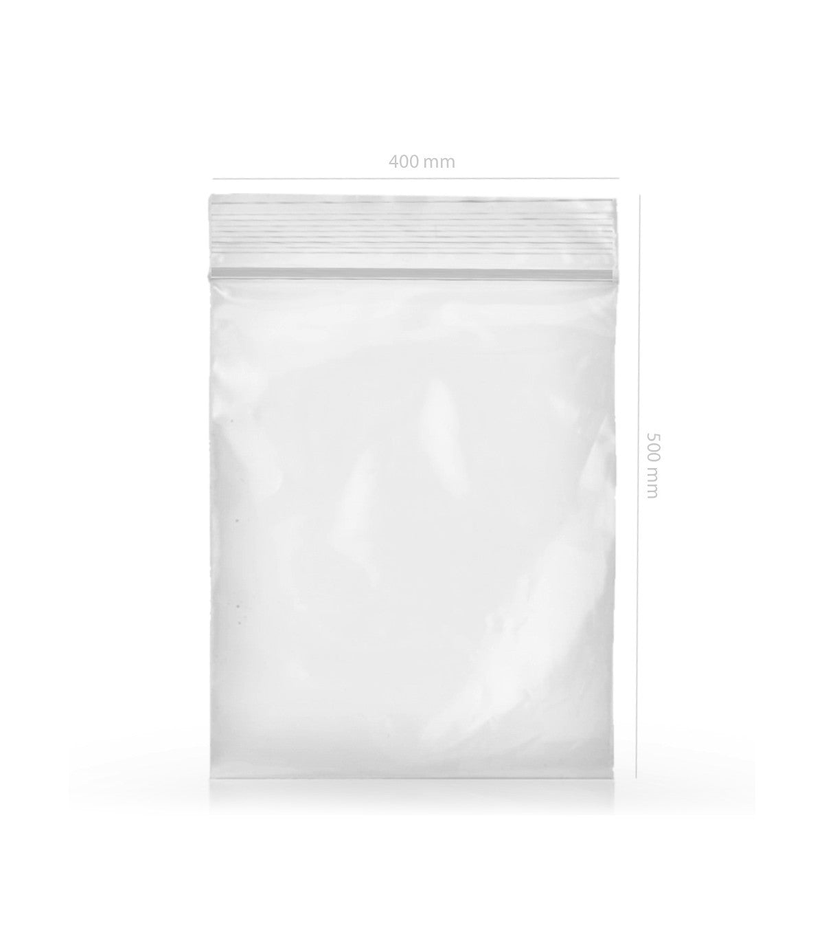 Qnubu zip sáček 400x500 mm, BALENÍ 500 ks pohled zepředu