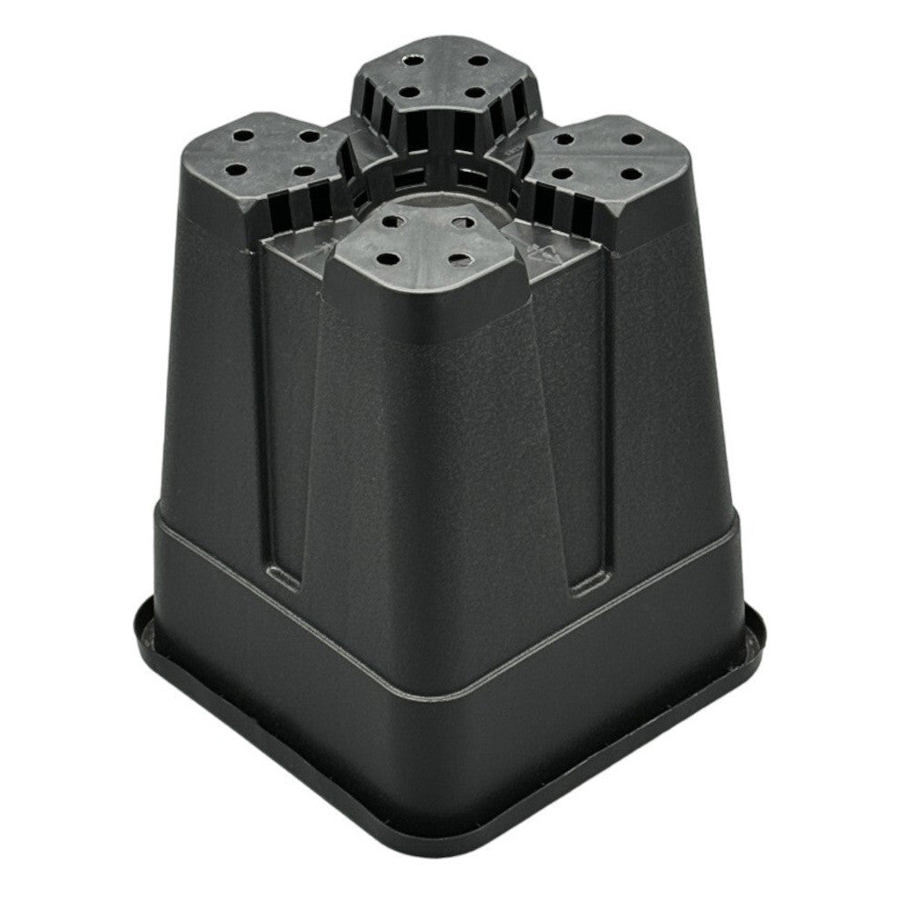 Květináč plastový hranatý 24x24x28 cm, 11 l boční pohled