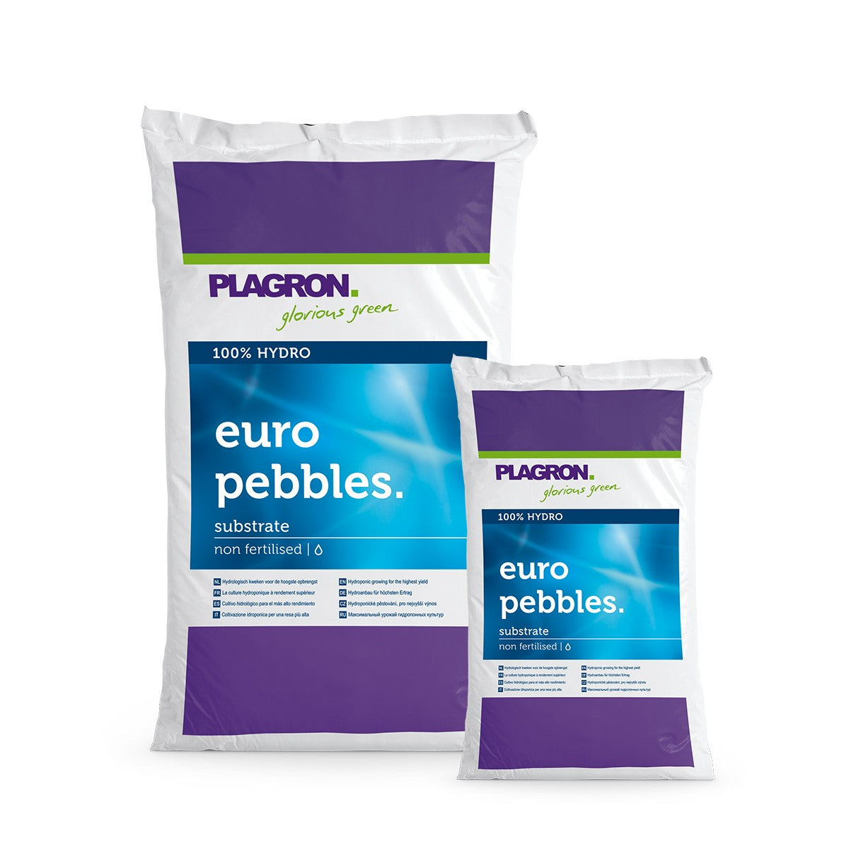Plagron Euro Pebbles 10 l, keramzit boční pohled
