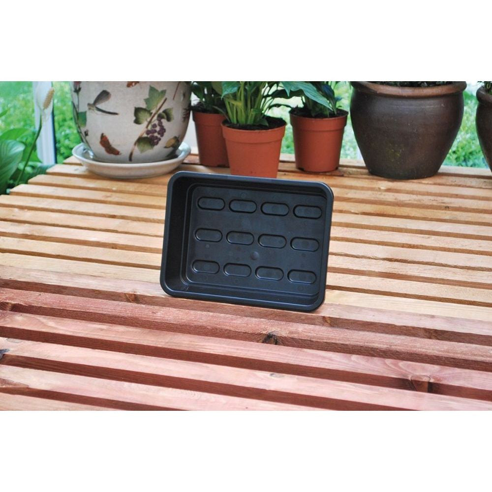 Garland podmiska plast Mini Garden Tray Black 23x17x6 cm boční pohled