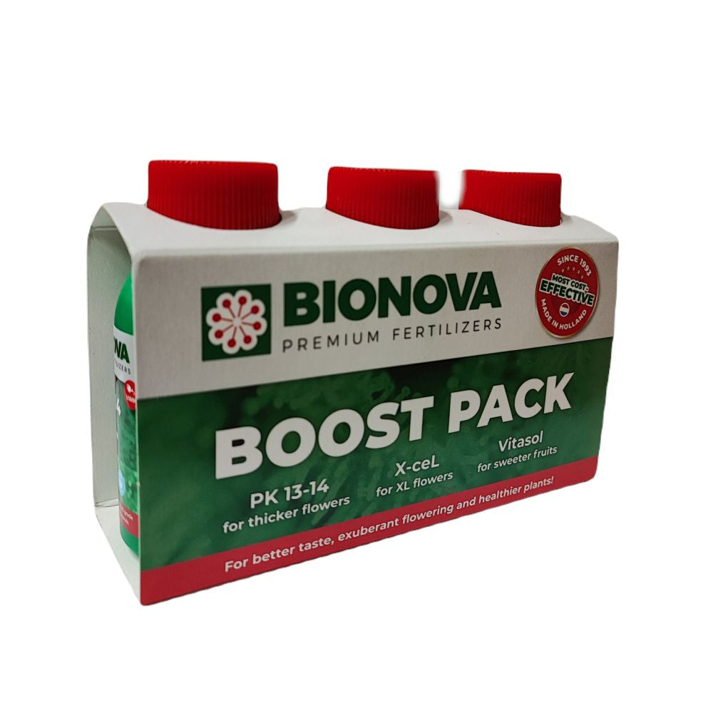 BioNova Boost Pack, sada hnojiv pohled zepředu