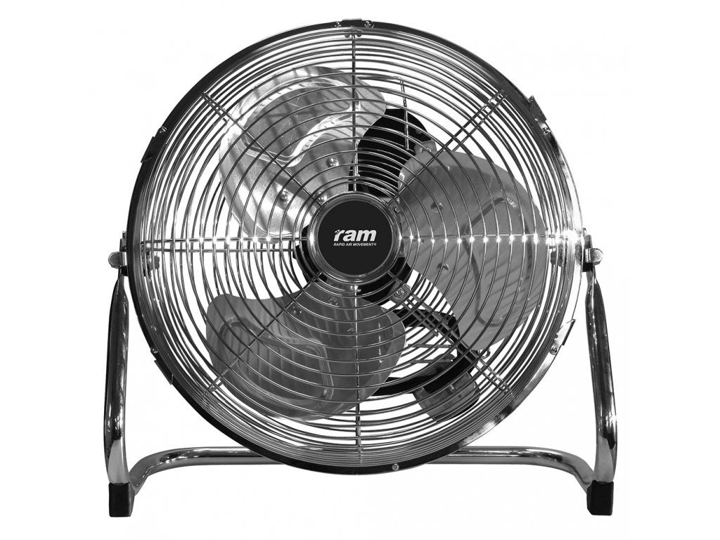 RAM Floor Air Fan, třírychlostní podlahový ventilátor průměr 45 cm pohled zepředu