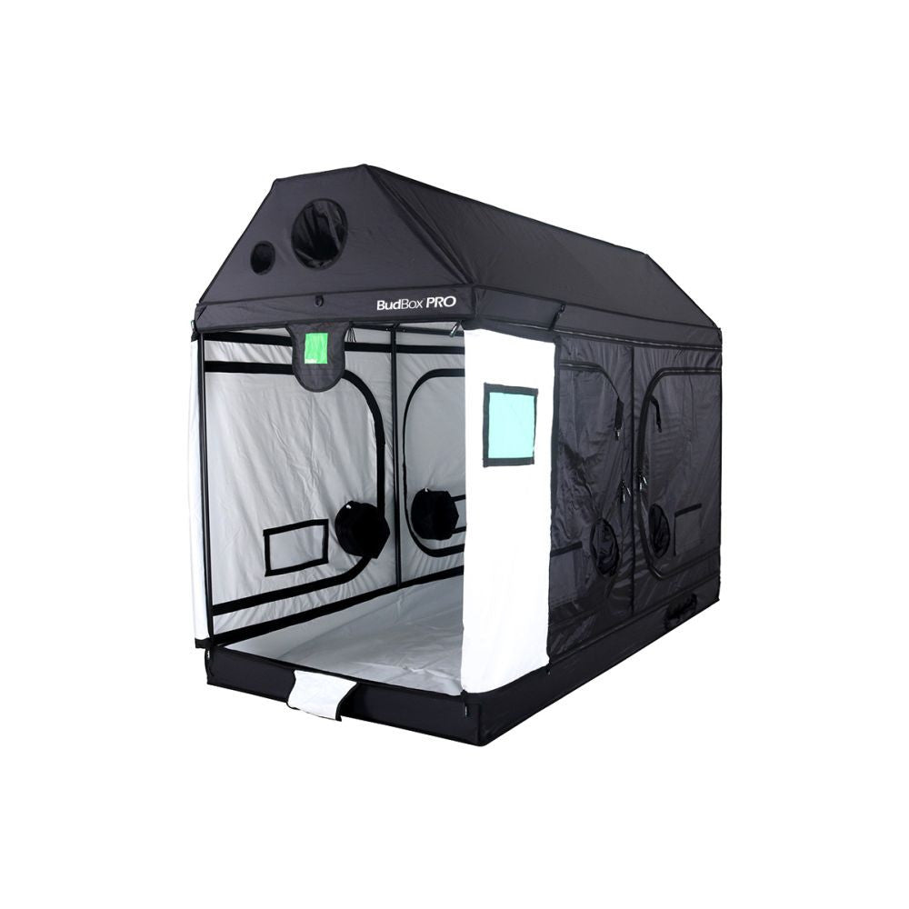 BudBox White PRO XXL-R 120x240x180 cm - zkosený pohled zepředu