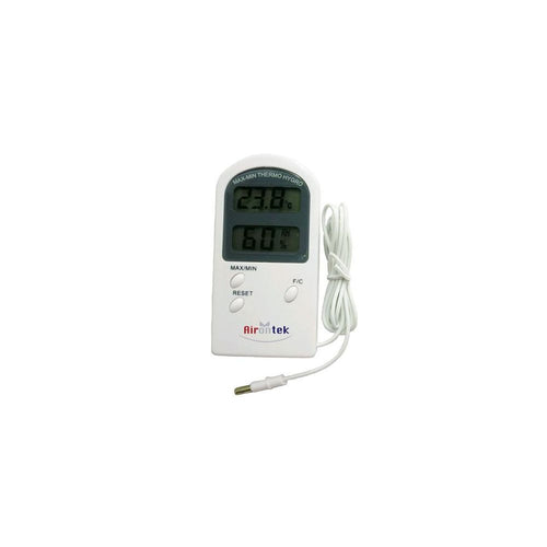 Airontek Thermo-Hygro Maxmin Thermometer und Hygrometer mit Sonde Vorderansicht