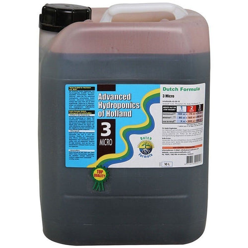 Advanced Hydroponics Micro 10 l boční pohled
