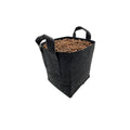 VF square textile planter with handles 23x23x28 cm - 15 l front view