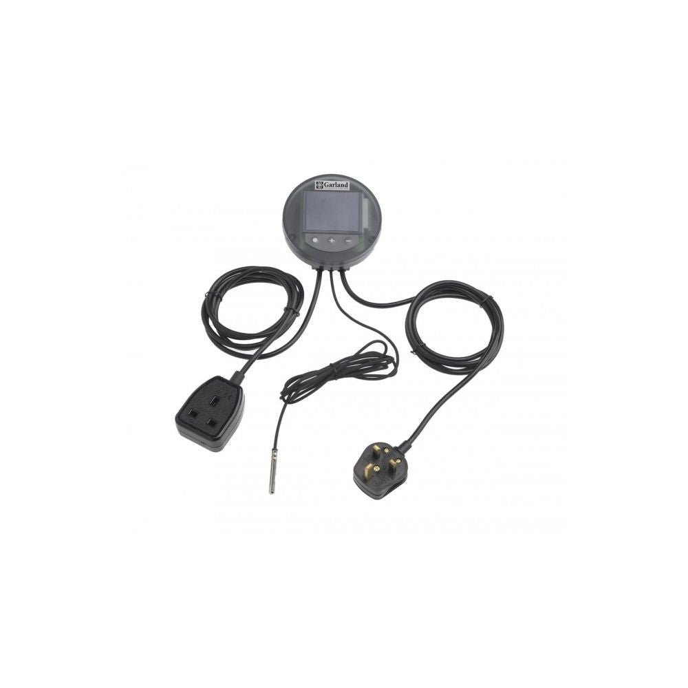 Garland drivhus XL professionel variabel, hård plast, opvarmet med termostat, 59x41x26,5 cm bagsidevisning