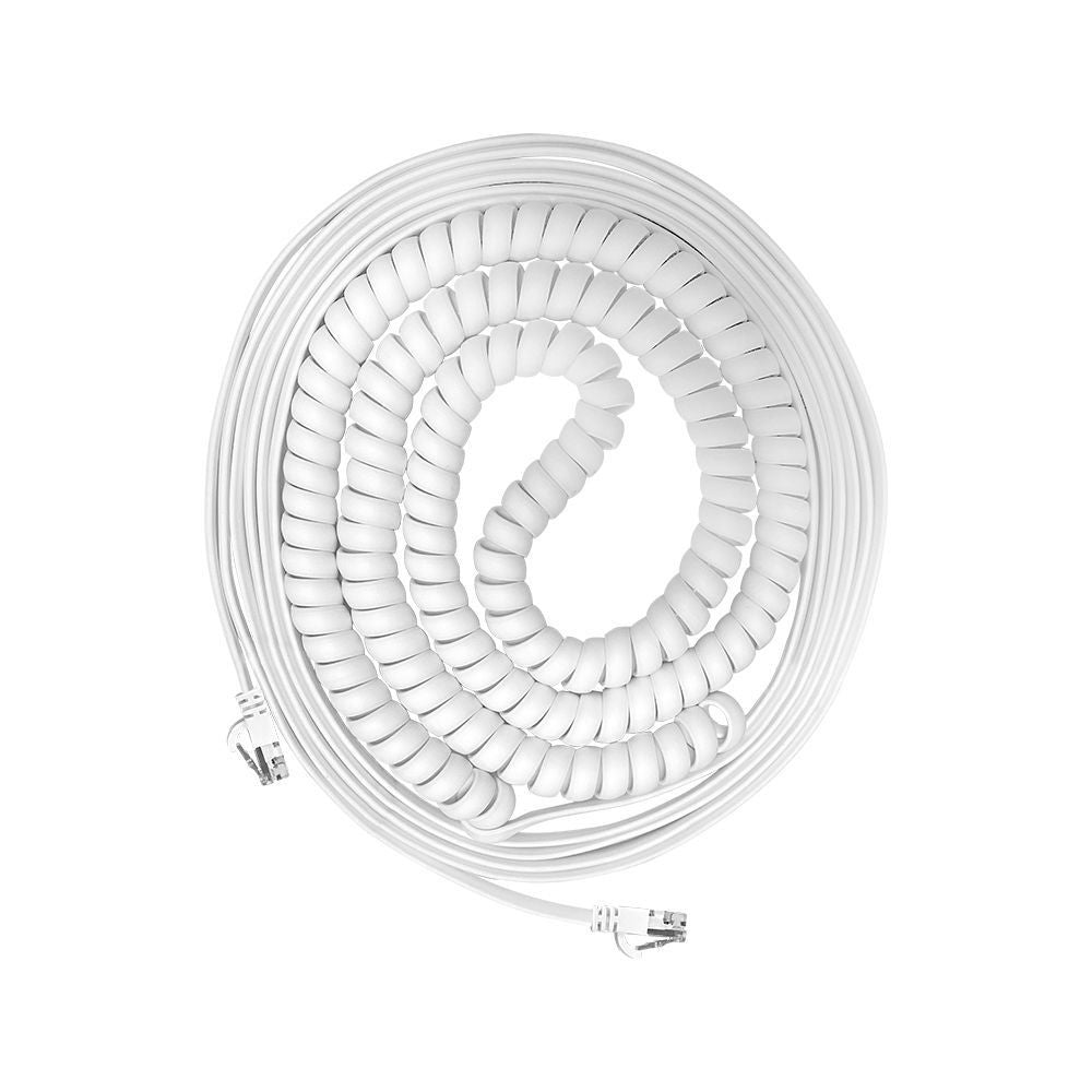 Trolmaster RJ12 Coiled Communication Cable, 762 cm (ECS-10) boční pohled