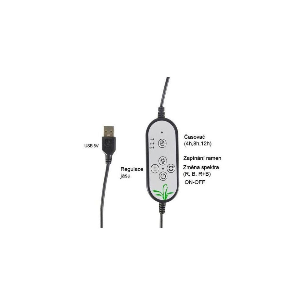 LED osvětlení s klipem, 4 nastavitelné lišty pohled 9