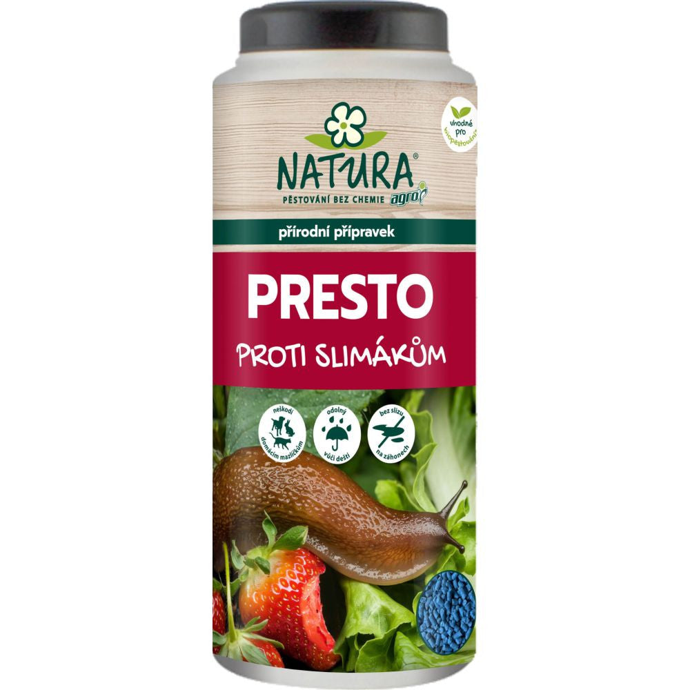 AGRO Natura Presto na slimáky a plzáky 500 g pohled zepředu