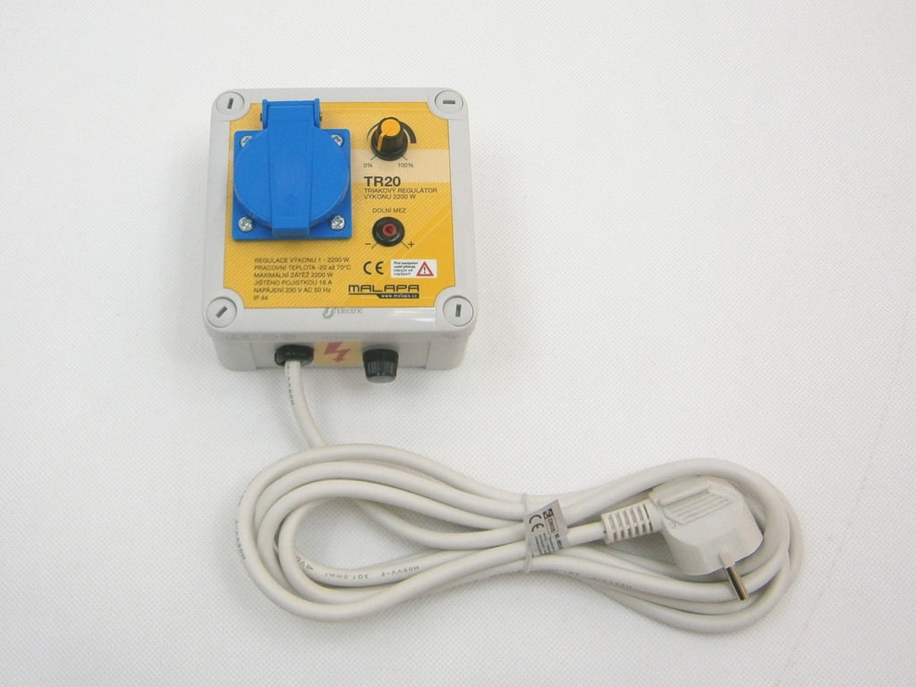 Malapa TR20, triac regulator 2200W, sideudsigt