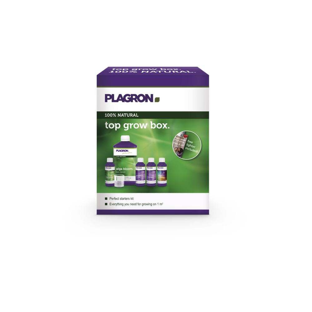 Plagron Top Grow Box 100% Natural, sada hnojiv pohled zepředu
