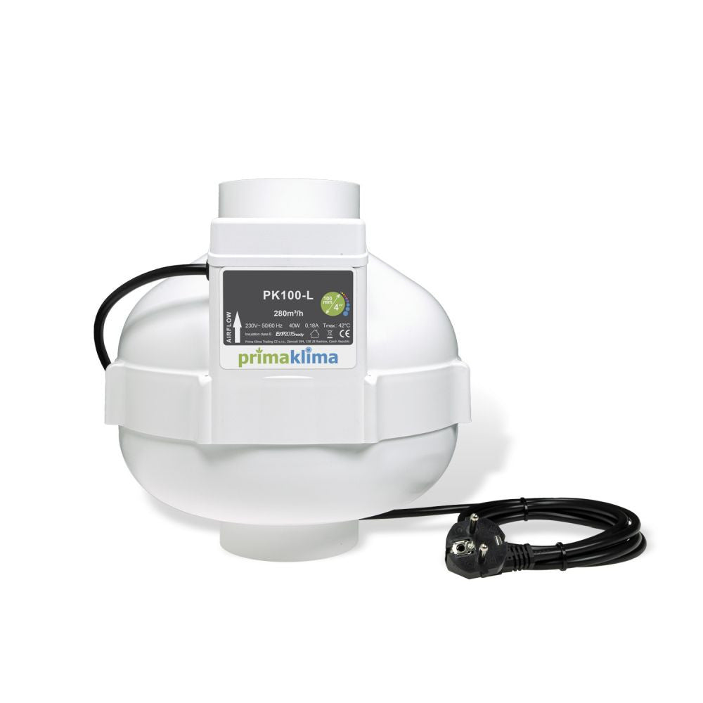 Prima Klima Ventilateur PK100-L 100 mm - 280 m3/h, 1 vitesse vue de face