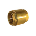 Check valve, brass, 3/4" 2 x thread front view
