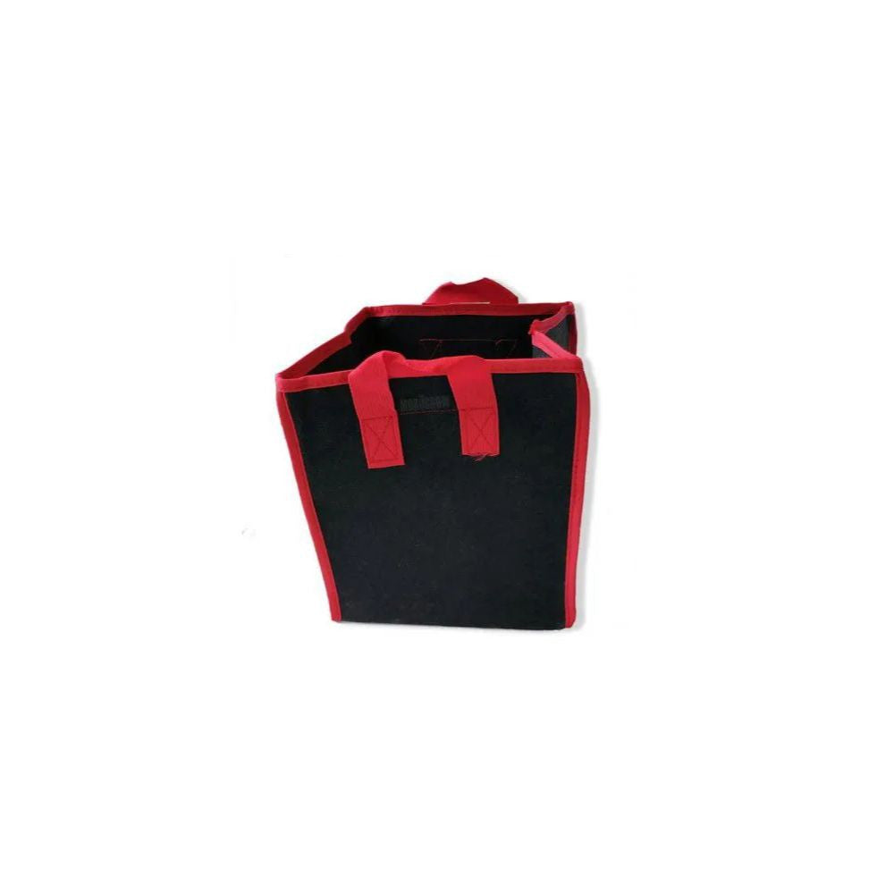 VF čtvercový textilní květináč s úchyty 23x23x28 cm - 15 l pohled zezadu