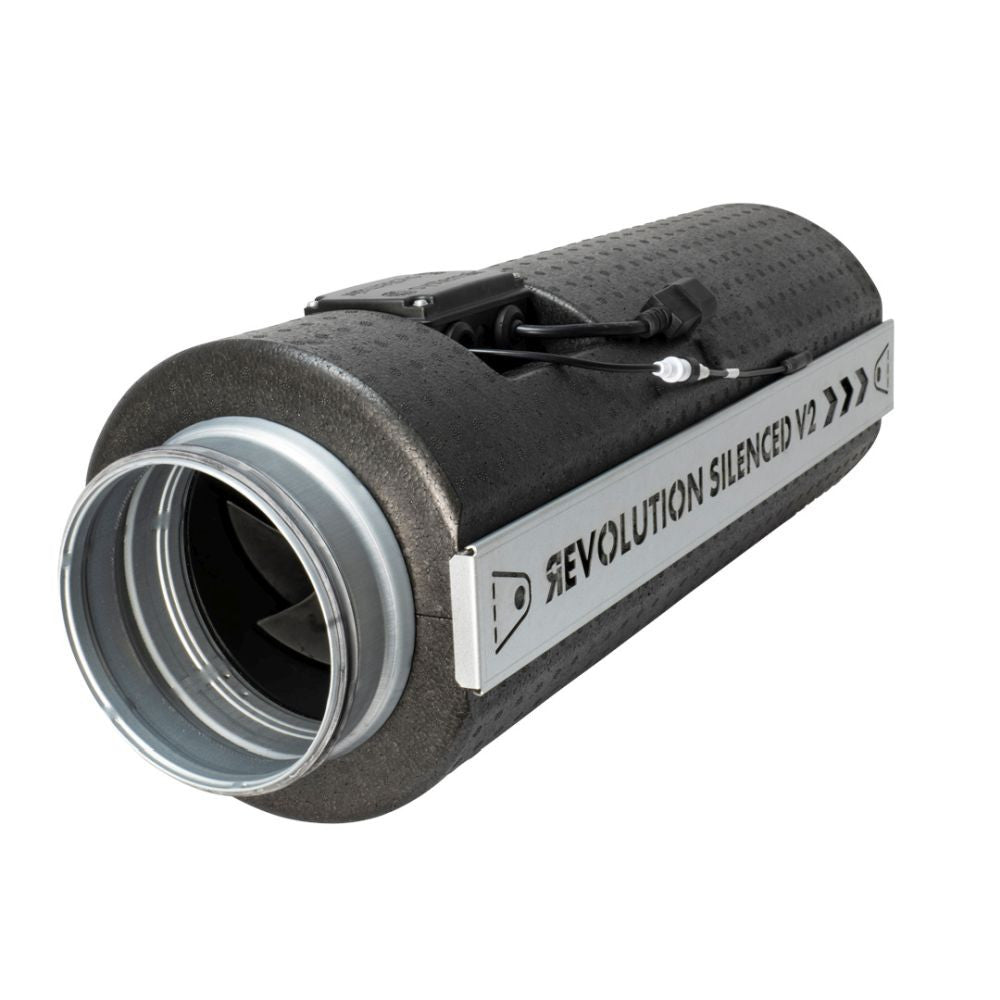 SystemAir Revolution Silenced V2 EC Vector 150 mm, 764 m3/h pohled zepředu