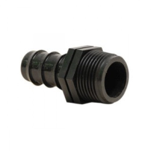 Irritec PE přípoj hadice 16 mm x 3/4“, vnější závit boční pohled