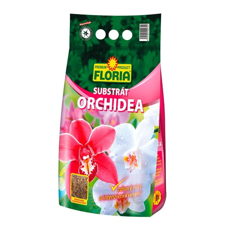 Floria Orchidea substrát pro orchideje Speciál 3 l boční pohled