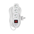 Kabel prodlužovací s vypínačem pro 3 zásuvky, 10 m, 3x 1.5 mm pohled zepředu