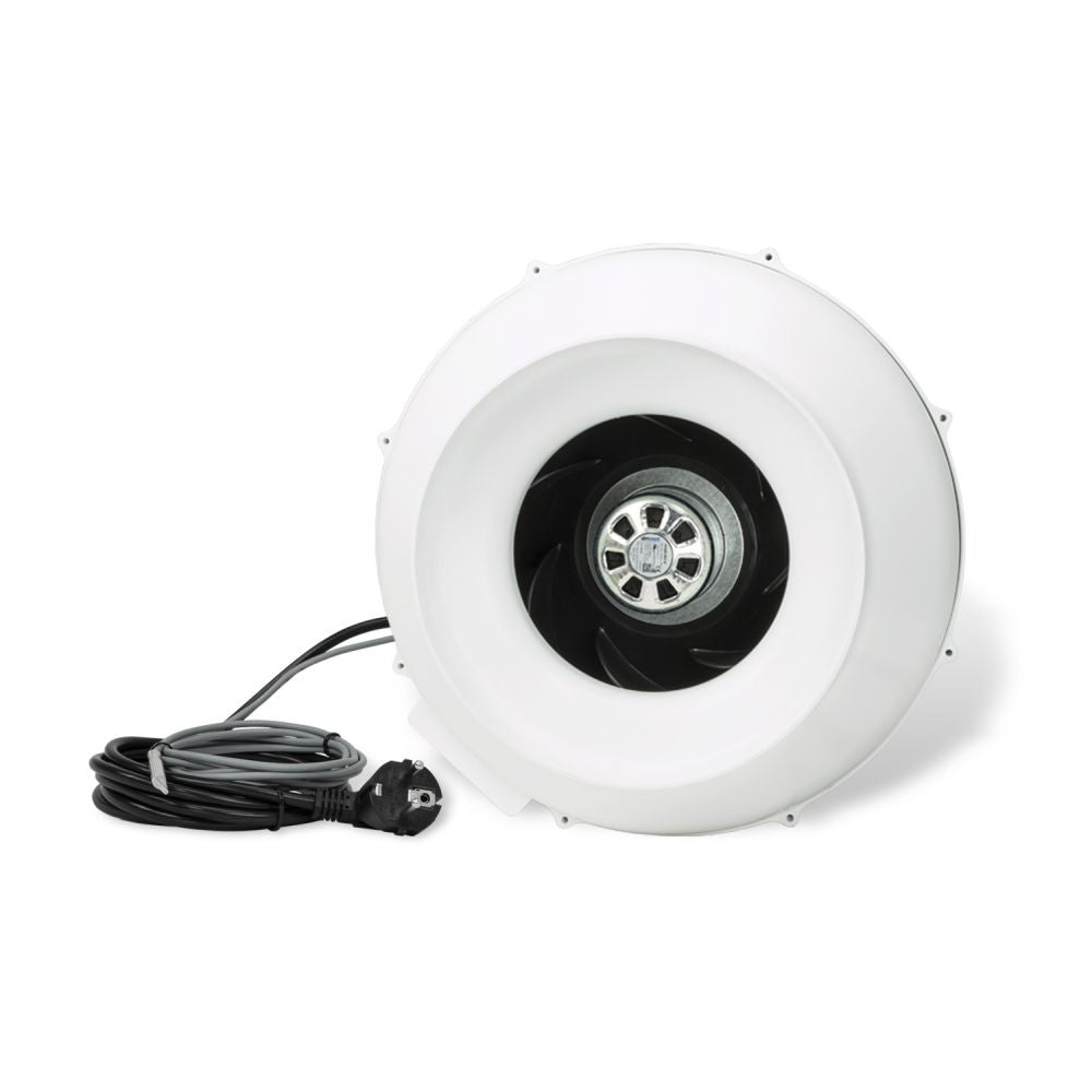 Prima Klima ventilator PK250-EC-TC 250 mm - 1450 m3/h, EC motor en temperatuurregeling van de ventilator achteraanzicht