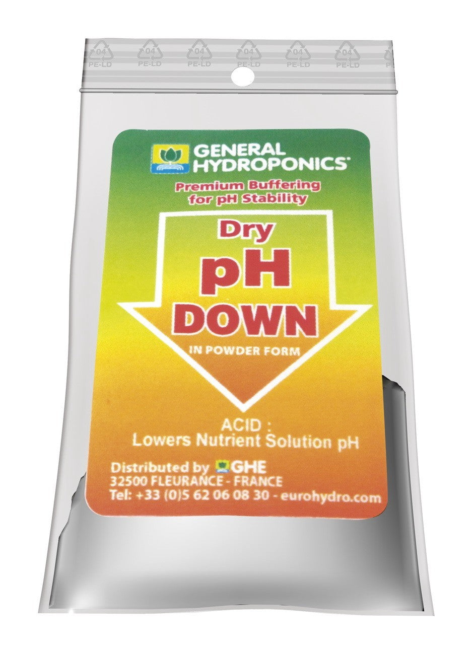Terra Aquatica pH- Down Powder 25 g, sypký boční pohled