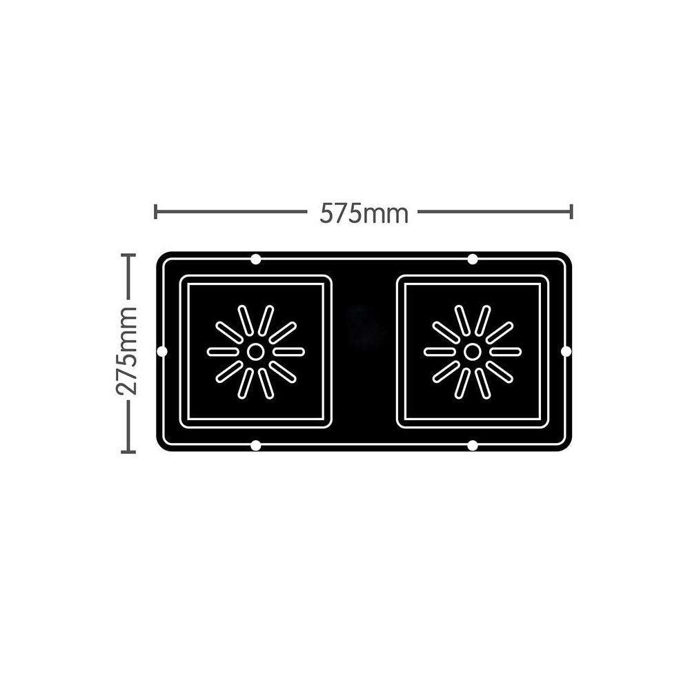 Autopot Easy2Grow tray&lid black podmiska s krytkou (Aquavalve5) boční pohled