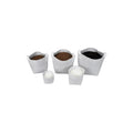 Tex Pot white fabric planter 15 l rear view