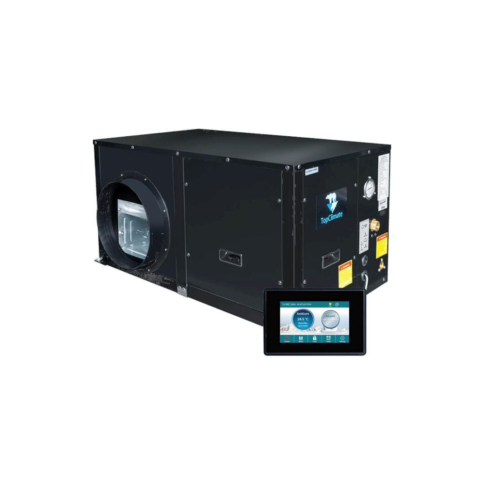 Topclimate Supreme Humi Pro 15000 Split mit Zubehör Rückansicht