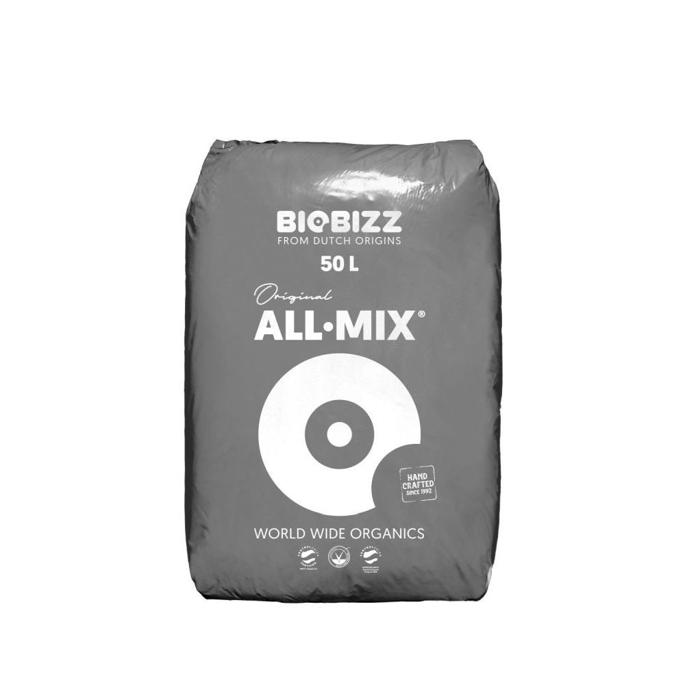 Biobizz All Mix 50 l, organický substrát pohled zepředu