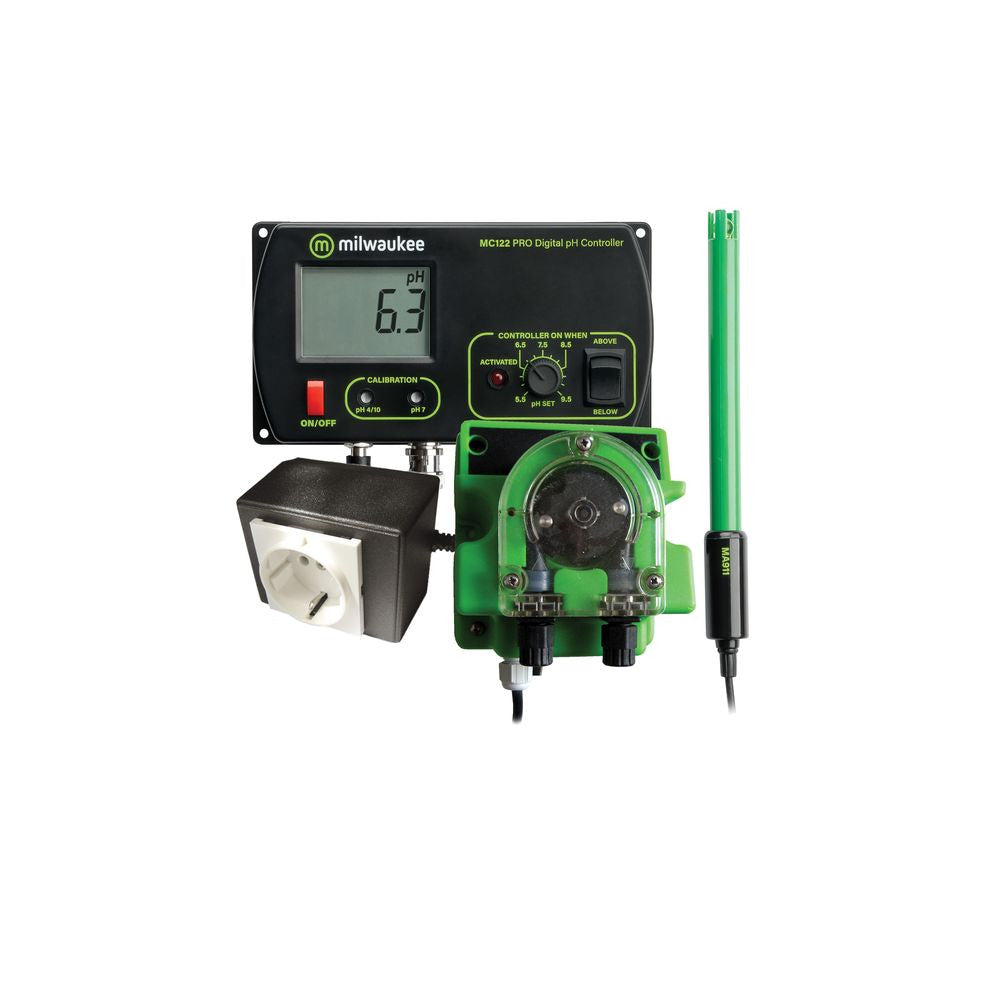 Milwaukee MC720 automatická pH regulace pohled zepředu