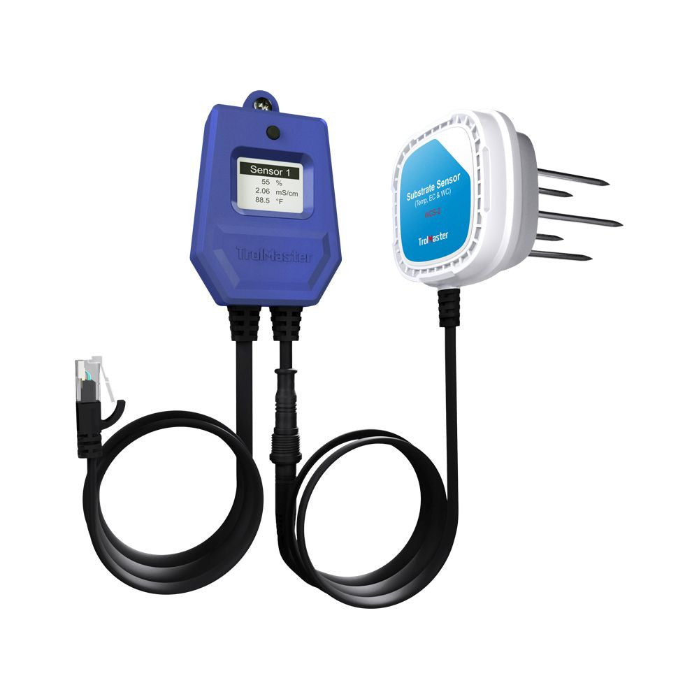 Trolmaster Soil Moisture-Temp-EC 3-in-1 Sensor & Cable set (WCS-2) boční pohled