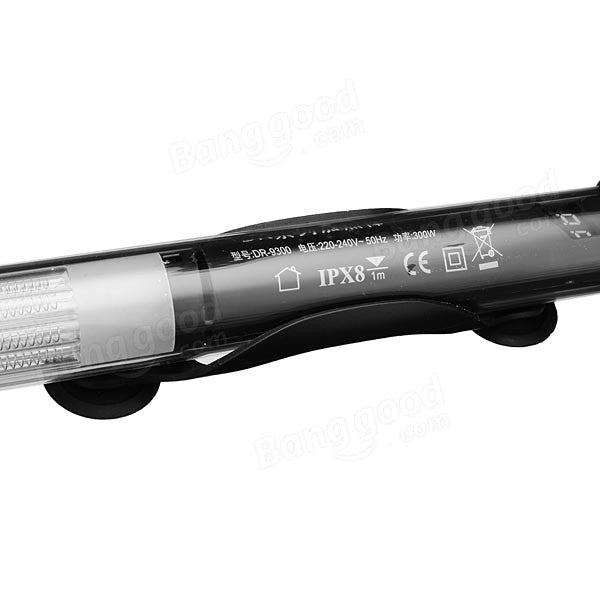 BOYU Topení do nádrže 200W pohled zezadu