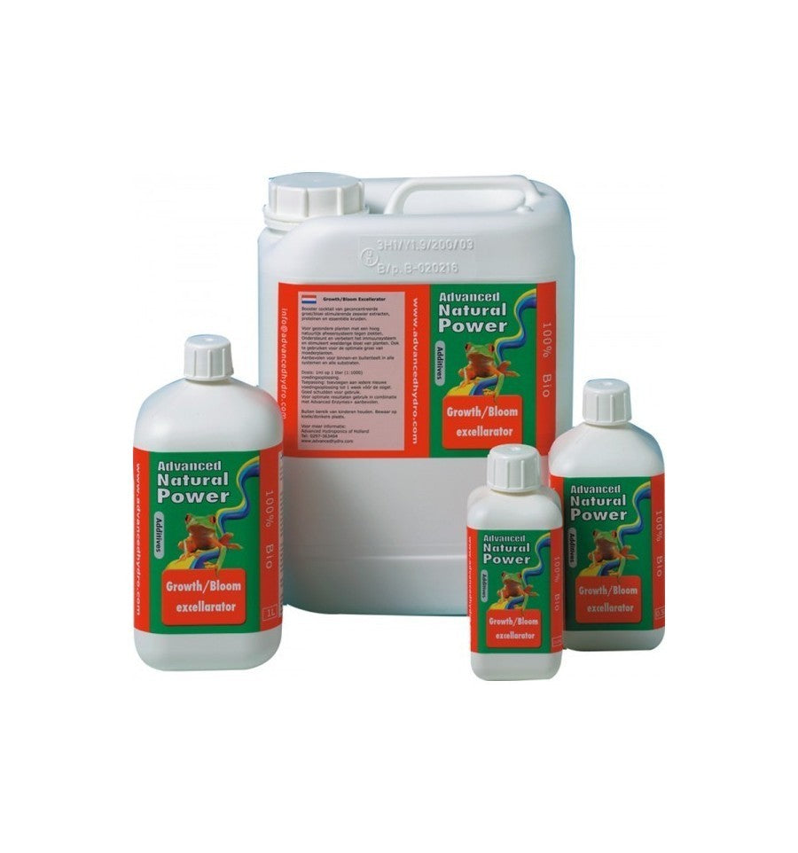 Advanced Hydroponics Growth-Bloom Excellarator 250 ml boční pohled
