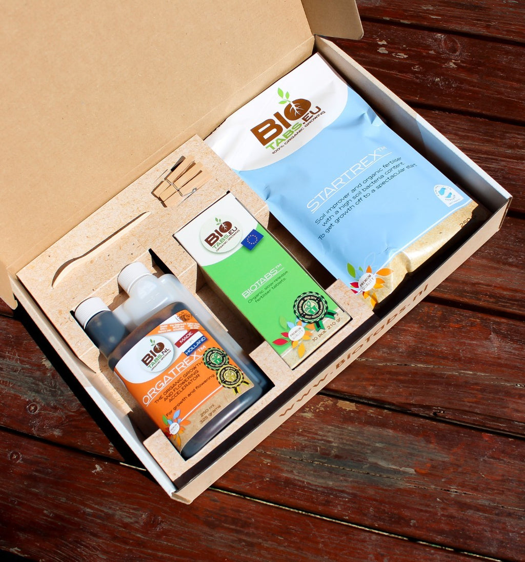 Biotabs Starterkit, sada hnojiv pohled zezadu