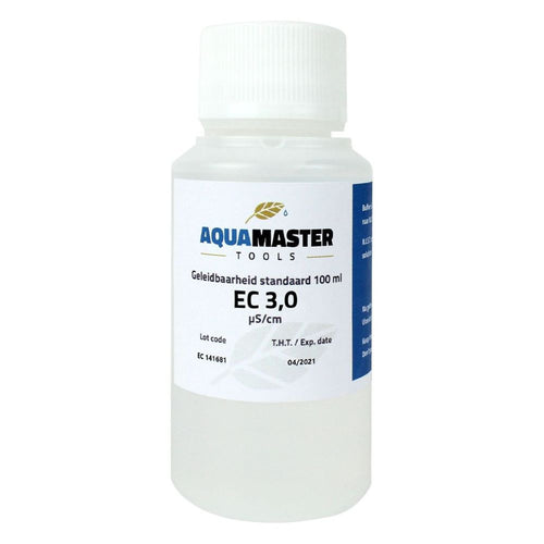 Aqua Master Tools EC 3.0 100 ml, kalibrační roztok BOX 18 ks pohled zepředu