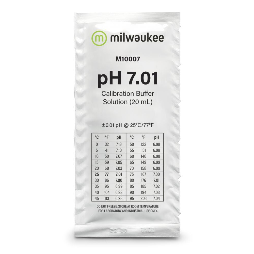 Milwaukee pH 7.01 Puffer 20 ml, Kalibrierlösung, Ansicht von vorne