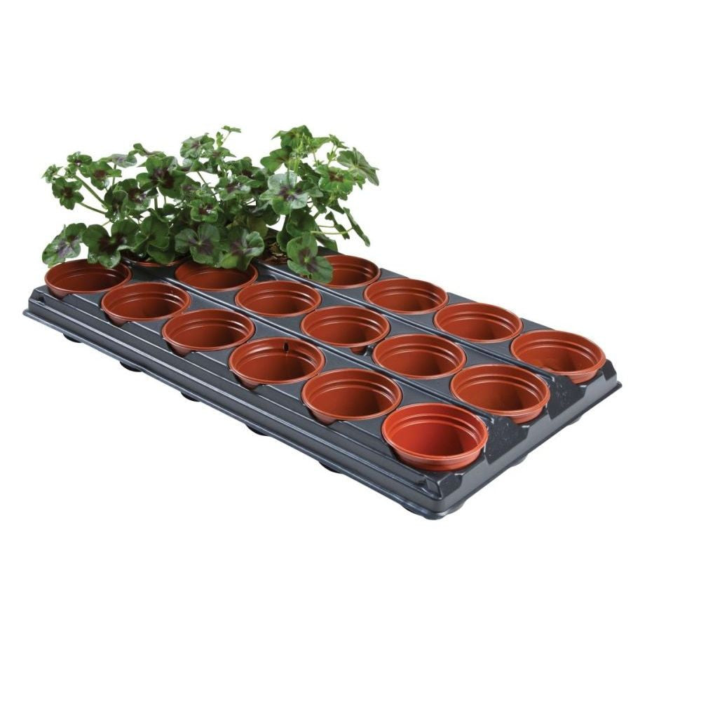 Garland sadbovací plato s květináči Professional Growing Tray 18, 56x31.5x7 cm pohled zepředu
