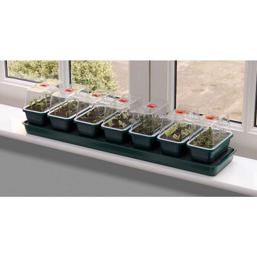 Garland Self Watering Propagator Super 7, 76x18.5x15 cm pohled zepředu