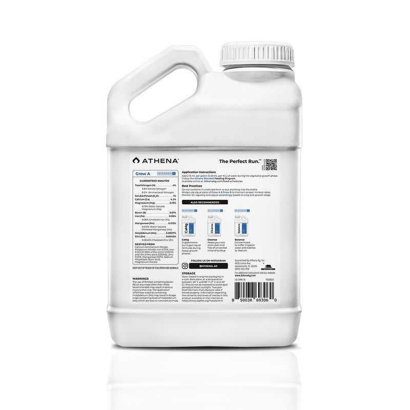 Athena Blended Line Grow A+B 3.78 l (1 gal) vue latérale