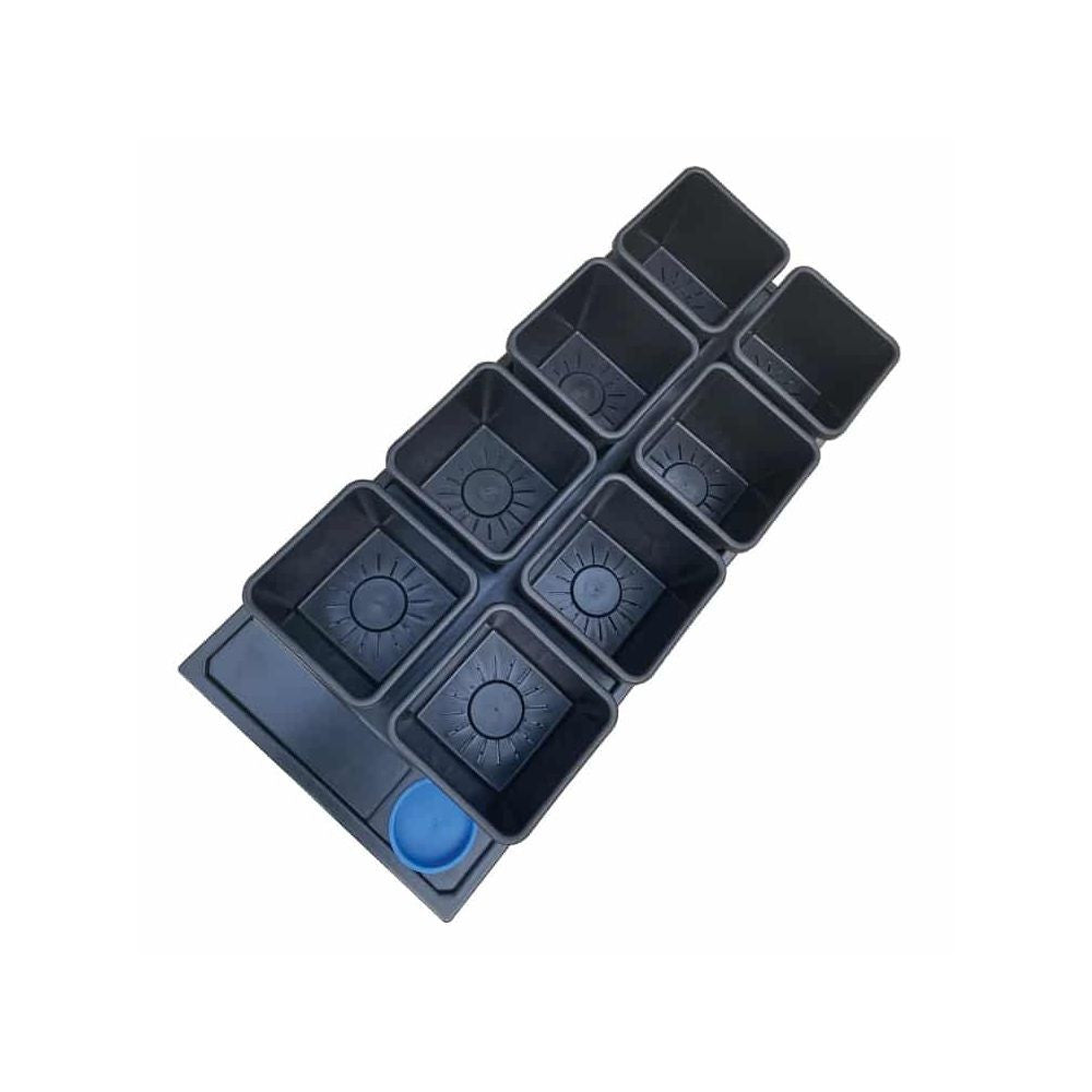 AutoPot Auto8 systém s 15l květináči, bez nádrže druhý boční pohled