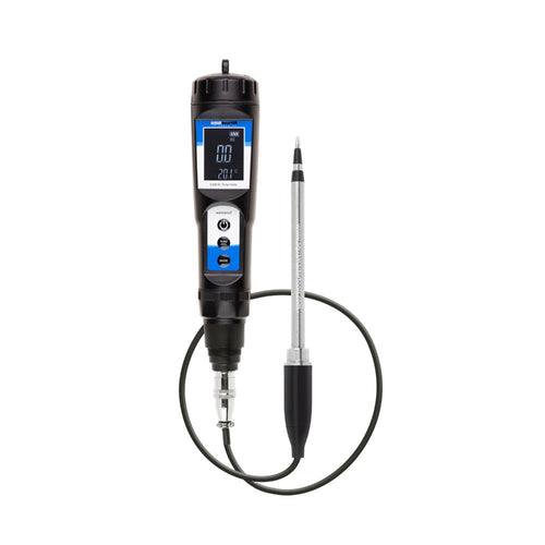 Aqua Master Tools EC metr E300 PRO 2.0 (EC, teplota) na substrát pohled zepředu