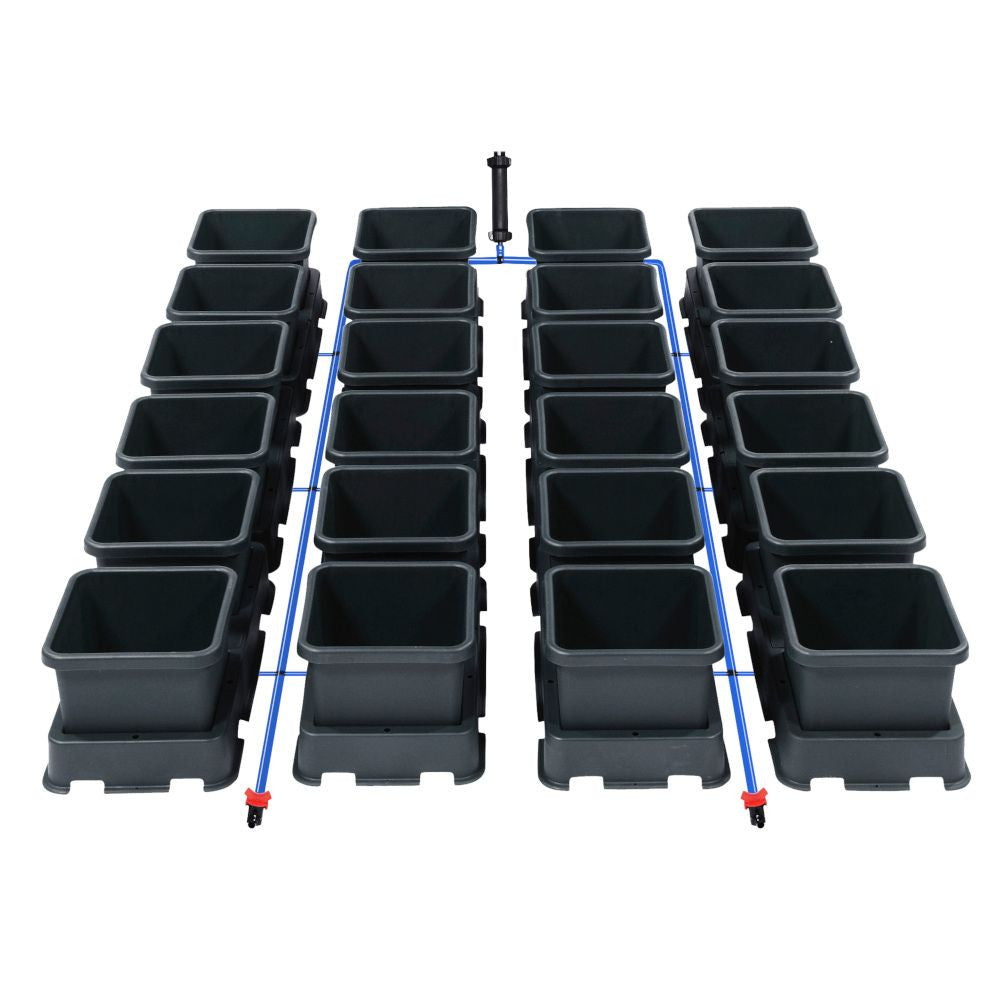 Autopot Easy2Grow, 24 květináčů bez nádrže (Aquavalve5) pohled zepředu
