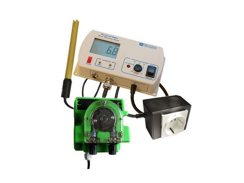 Milwaukee MC720 automatická pH regulace boční pohled