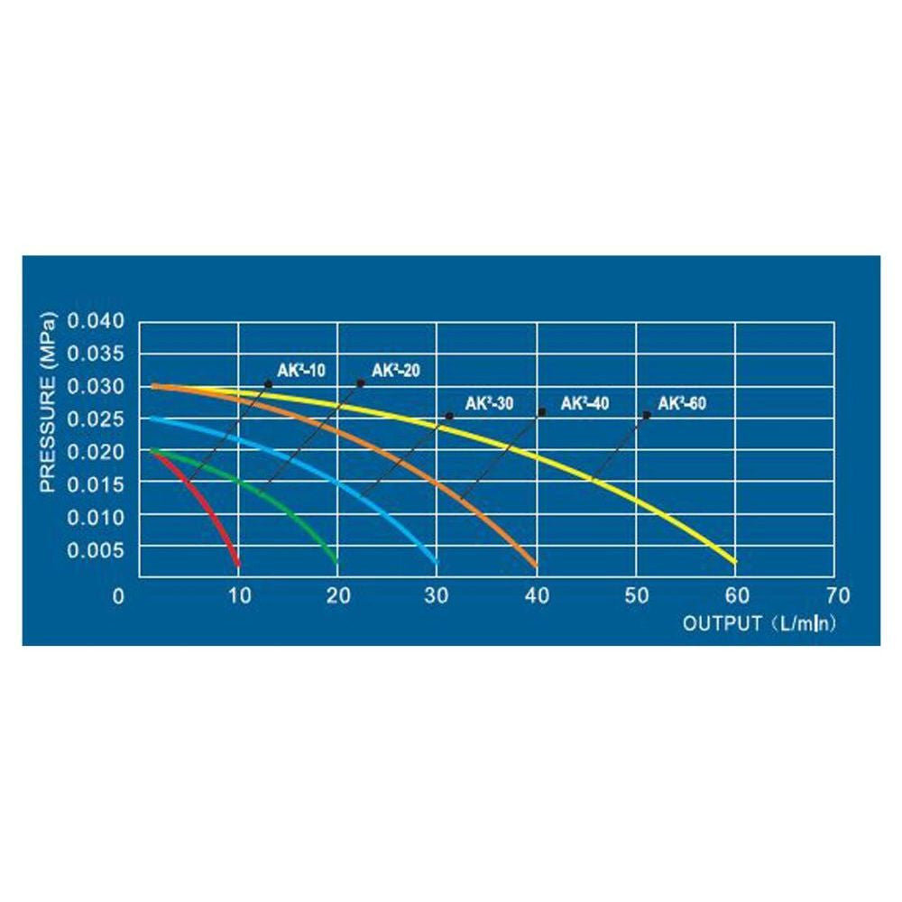 Aquaking AK2-30 pompe à air, 1800 l/h vue détaillée