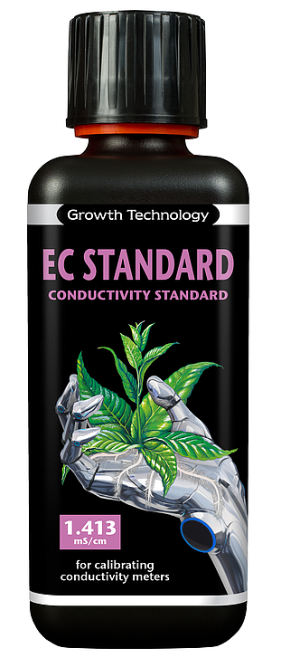 Growth Technology EC 1.413 300 ml, kalibrační roztok boční pohled