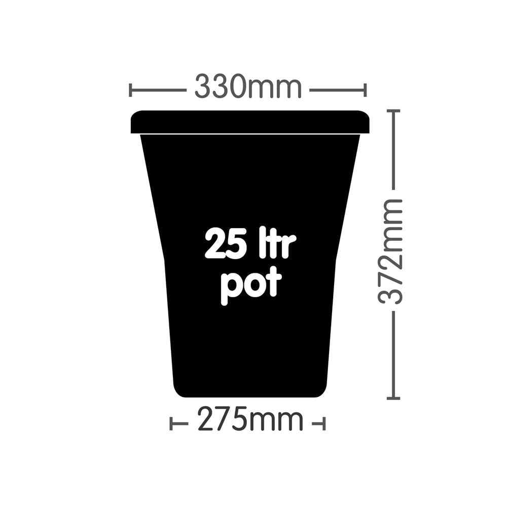 Autopot 1Pot XL doniczka plastikowa, 25 l widok z tyłu