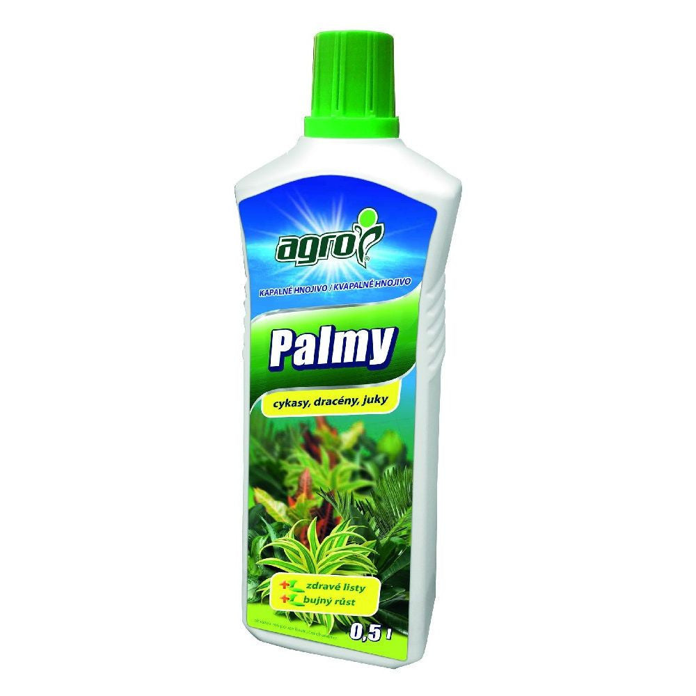 AGRO Kapalné hnojivo pro palmy a zelené rostliny 500 ml pohled zepředu