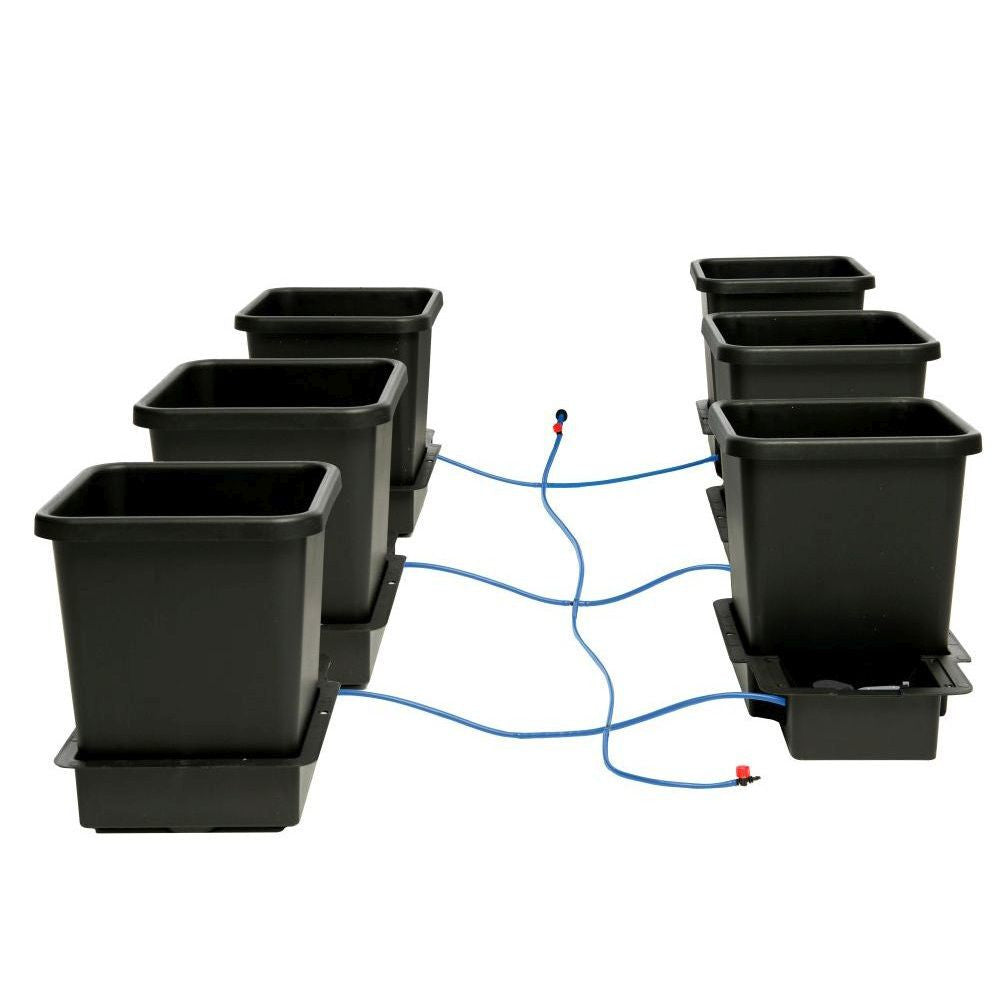 Autopot 1Pot, 6 květináčů bez nádrže (Aquavalve5) pohled zepředu