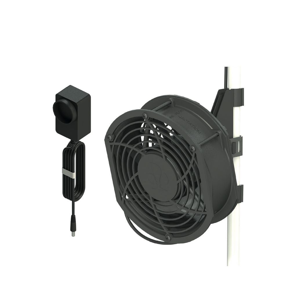 Secret Jardin Monkey Fan 180 mm 24V, cirkulační ventilátor 6.5W pohled zepředu