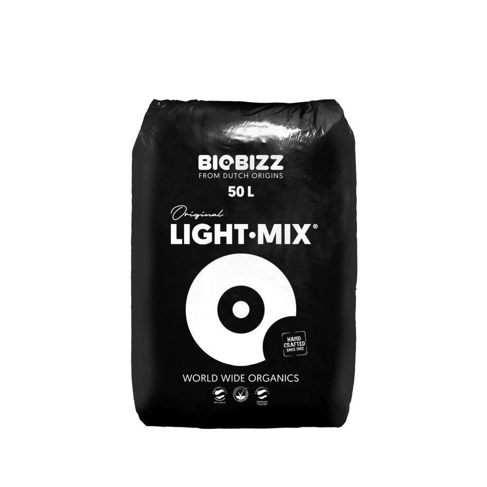 Biobizz Light Mix 50 l, organický substrát pohled zepředu